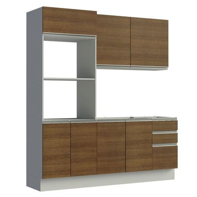 Armário De Cozinha Compacta Madesa Acordes Balcão E Torre