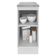 Balcão Glamy 35cm 1 Porta Branco e Rustic Madesa
