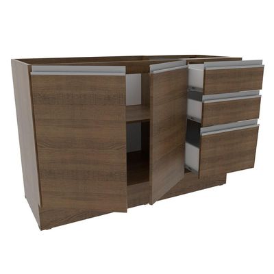 Balcão de Pia Glamy 2 Portas e 3 Gavetas Madesa