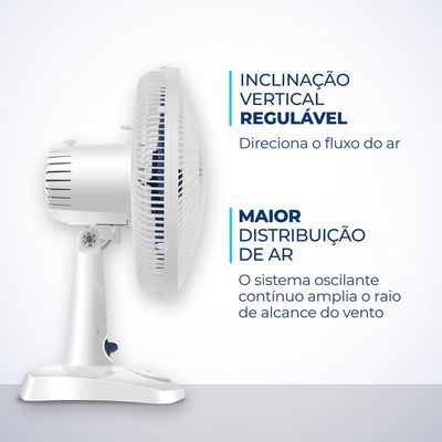Ventilador De Mesa Mondial - 06 Pás - Vsp-30-w Vent 30cm Vsp-30-w 127v/60hz Super Power 110V