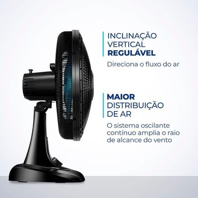 Ventilador De Mesa Mondial - 06 Pás - Vsp-40-ap Vent 40cm Vsp-40-ap 220v/60hz Super Power
