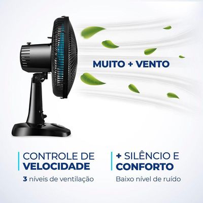 Ventilador De Mesa Mondial 06 Pás Vent 30Cm 127V/60Hz 110V