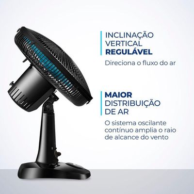 Ventilador De Mesa Mondial 06 Pás Vent 30Cm 127V/60Hz 110V