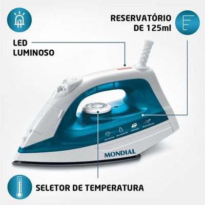 Ferro De Passar A Vapor F-32 Ferro A Vapor-220v-verde/branco 220V
