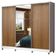 Guarda Roupa Casal 3 Portas De Correr Espelho Branco/rustic