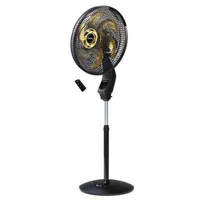 Ventilador De Coluna Mallory Chronos 40 Cm Preto E Dourado 220V