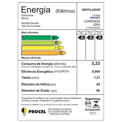 Ventilador De Coluna Mallory Chronos 40 Cm Preto E Dourado 220V