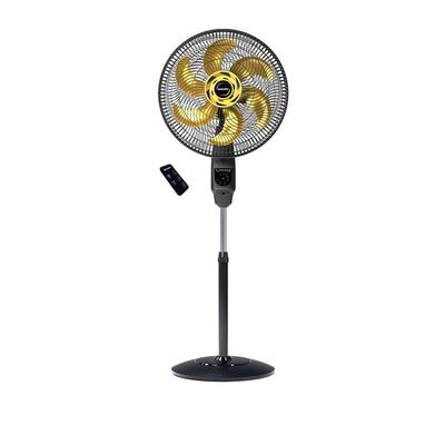 Ventilador De Coluna Mallory Chronos 40 Cm Preto E Dourado 220V