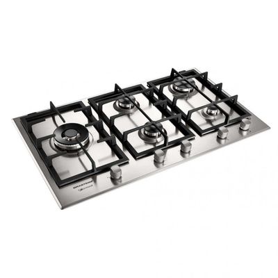 Cooktop A Gás Gourmand 5Q Inox 90Cm Brastemp 220V