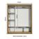 Guarda-roupa Casal 3 Portas Com Espelhos Rustic/Cinza