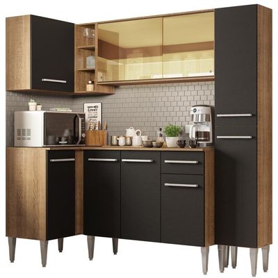 Cozinha Completa de Canto Emilly River Madesa