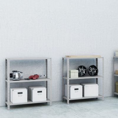 Estante Aço 3 Prateleiras Eaf007 Cinza
