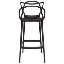 Kit 4 X Banquetas Médias Masters Allegra 66 Cm Preto