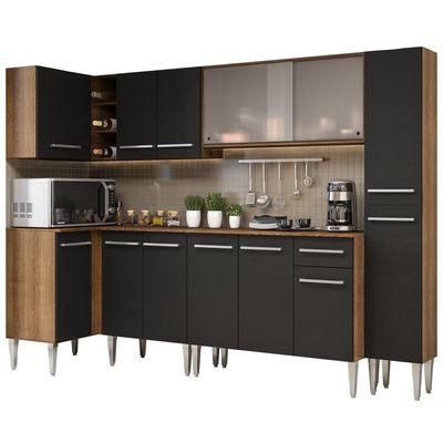 Cozinha Completa de Canto Emilly Space Madesa
