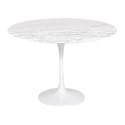 Mesa Saarinen Redonda Espírito Santo 107cm - Base Branca