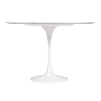 Mesa Saarinen Redonda Espírito Santo 107cm - Base Branca