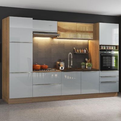 Cozinha Completa Madesa Lux Com Armário e Balcão