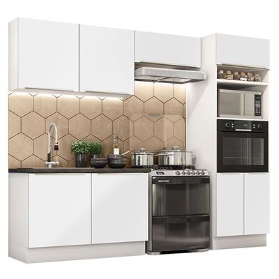 Cozinha Completa Madesa Lux 270001 Com Armário E Balcão