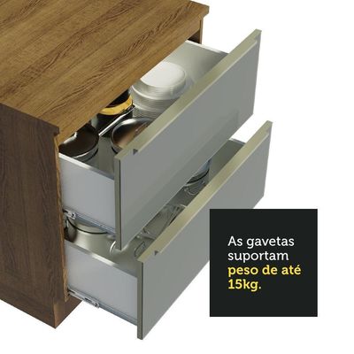 Cozinha Completa Madesa Lux Com Armário e Balcão