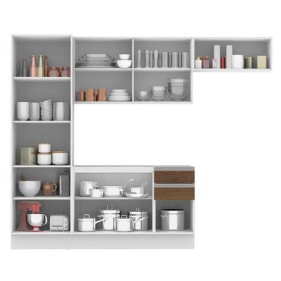 Cozinha Acordes Glamy Rustic MDF Armário Balcão Madesa
