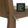 Conj. Mesa Tampo De Vidro 4 Cadeiras Rustic/Crema/bege
