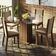 Conj. Mesa Tampo De Vidro 4 Cadeiras Rustic/Crema/bege
