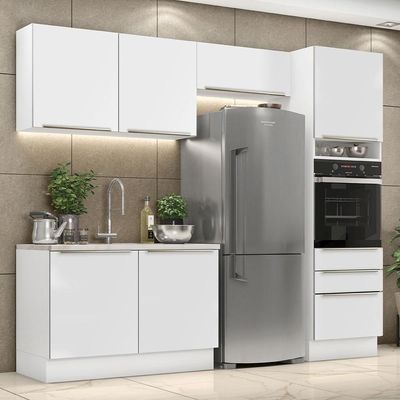 Cozinha Completa Madesa Lux 260005 Com Armário E Balcão