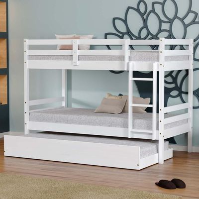 Treliche Solteiro Slim Madeira Maciça Branco Housin