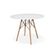 Conjunto De Mesa De Jantar 90cm Com 4 Cadeiras Branca