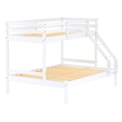 Beliche Com Cama Casal Slim Rb Madeira Maciça Branco Housin