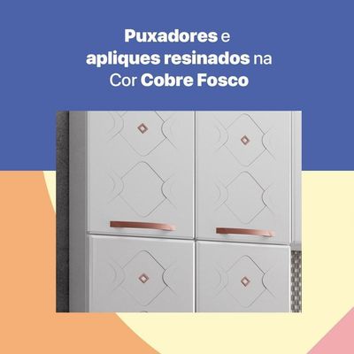 Cozinha Compacta Aço Telasul Mirage New 3vidros 3pçs Branco