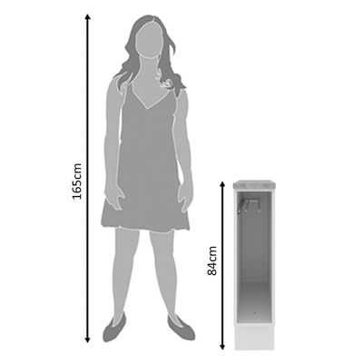 Balcão Porta Pano Glamy Branco Madesa