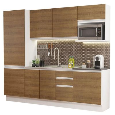 Cozinha Completa 100% Mdf Madesa Acordes Branco Rustic