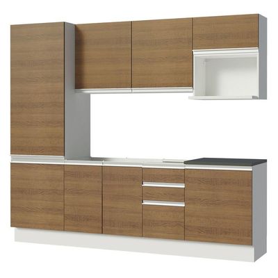 Cozinha Completa 100% Mdf Madesa Acordes Branco Rustic