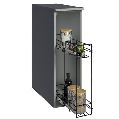 Balcão Porta-temperos 20 Cm Suspenso Cinza Nice Cinza