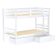 Beliche Solteiro Slim Com 02 Gavetas Madeira Maciça Branco Housin