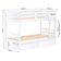 Beliche Solteiro Slim Com 02 Gavetas Madeira Maciça Branco Housin