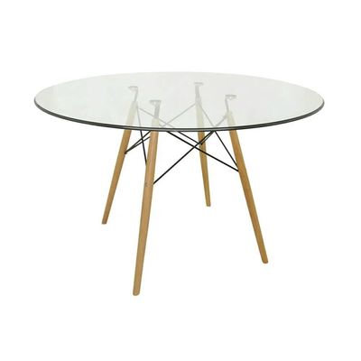 Conjunto Mesa Eames 90cm + 4 Cadeiras Cinza