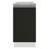 Balcão Glamy 40cm 1 Porta Branco Preto