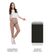 Balcão Glamy 40cm 1 Porta Branco Preto
