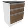 Balcão Madesa Acordes 100% Mdf 60 Cm 3 Gavetas Branco/rustic