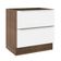Balcão 80 Cm 2 Gavetas (sem Tampo) Rustic/Branco Veludo
