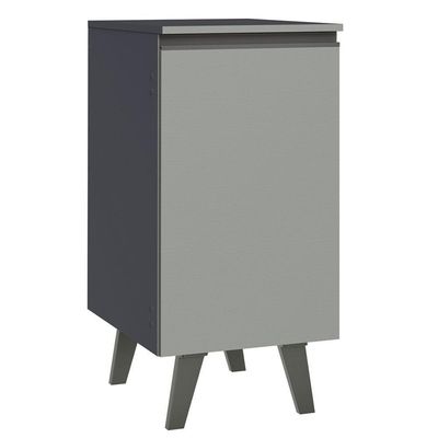 Balcão 40 Cm 1 Porta Com Pés Cinza Nice Madesa Cinza