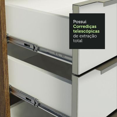 Cozinha Completa Lux Com Armário E Balcão 9 Portas 5 Gavetas