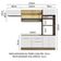 Armário De Cozinha Completa 270cm Rustic/branco Stella Madesa 09 Rustic/branco