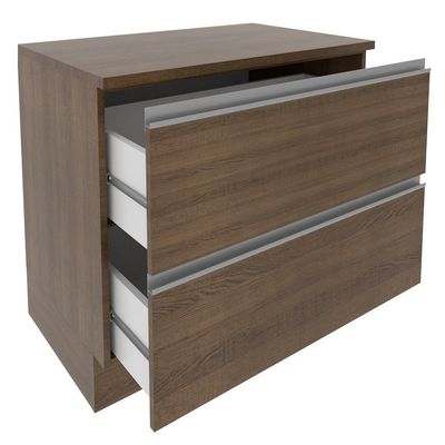 Balcão Glamy 80cm 2 Gavetas Rustic Madesa