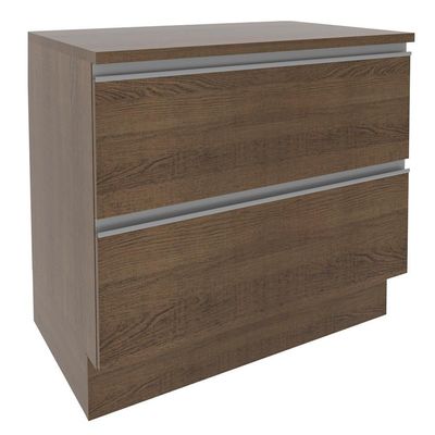 Balcão Glamy 80cm 2 Gavetas Rustic Madesa
