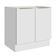 Balcão 80 Cm 2 Portas (sem Tampo) Branco/Branco Veludo