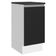 Balcão 100% Mdf 40 Cm 1 Porta Branco/preto