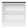 Balcão 100% Mdf 80 Cm 2 Portas Branco/preto